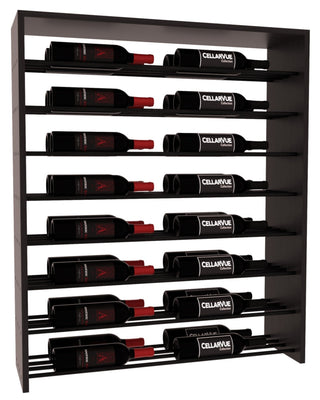Elementcollection 35 Horizontal Double Deep Top Display Black Metal Rail Black Stained