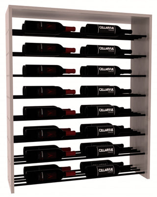 Elementcollection 35 Horizontal Double Deep Top Display Black Metal Rail Greywash Stained