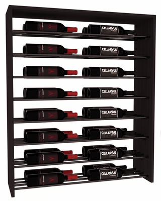 Elementcollection 35 Horizontal Double Deep Top Display Black Metal Rail Black Stained