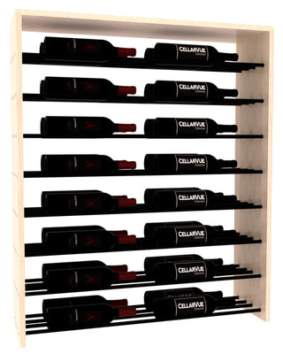 Elementcollection 35 Horizontal Double Deep Top Display Black Metal Rail Unstained