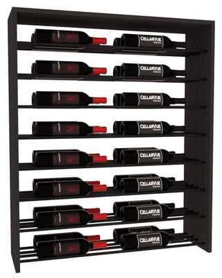 Elementcollection 35 Horizontal Double Deep Top Display Black Metal Rail Black Stained