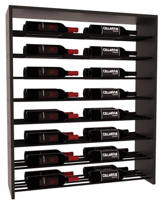 Elementcollection 35 Horizontal Double Deep Top Display Black Metal Rail Black Stained