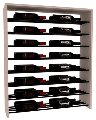 Elementcollection 35 Horizontal Double Deep Top Display Black Metal Rail Greywash Stained