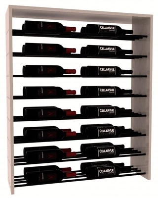 Elementcollection 35 Horizontal Double Deep Top Display Black Metal Rail Greywash Stained