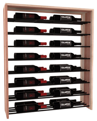 Elementcollection 35 Horizontal Double Deep Top Display Black Metal Rail Unstained