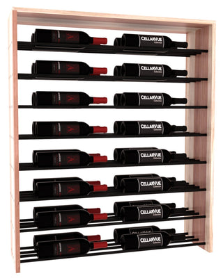 Elementcollection 35 Horizontal Double Deep Top Display Black Metal Rail Unstained