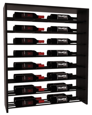 Elementcollection 35 Horizontal Double Deep Top Display Black Metal Rail Black Stained