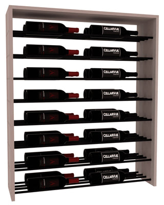 Elementcollection 35 Horizontal Double Deep Top Display Black Metal Rail Greywash Stained