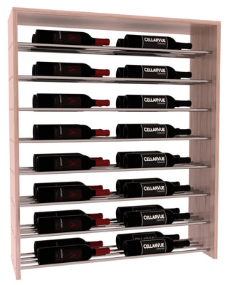 Elementcollection 35 Horizontal Double Deep Top Wine Display Oak Stained