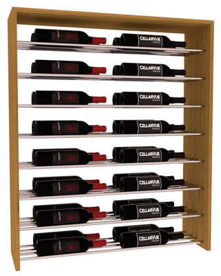 Elementcollection 35 Horizontal Double Deep Top Wine Display Oak Stained
