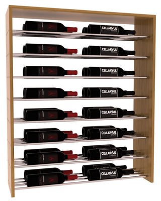 Elementcollection 35 Horizontal Double Deep Top Wine Display Cherry Stained