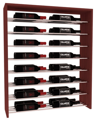 Elementcollection 35 Horizontal Double Deep Top Wine Display Cherry Stained
