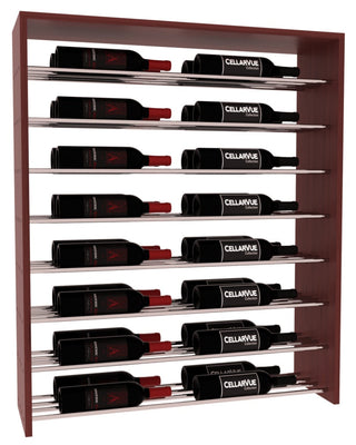 Elementcollection 35 Horizontal Double Deep Top Wine Display Walnut Stained