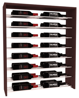 Elementcollection 35 Horizontal Double Deep Top Wine Display Walnut Stained