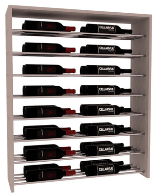Elementcollection 35 Horizontal Double Deep Top Wine Display Greywash Stained