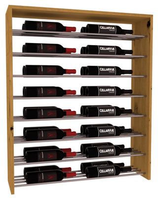 Elementcollection 35 Horizontal Double Deep Top Display Gunmetal Rail Oak Stained