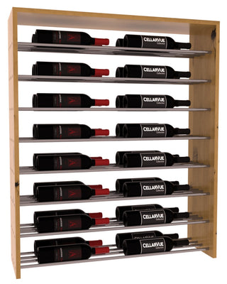 Elementcollection 35 Horizontal Double Deep Top Display Gunmetal Rail Oak Stained