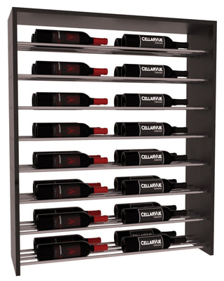 Elementcollection 35 Horizontal Double Deep Top Display Gunmetal Rail Black Stained