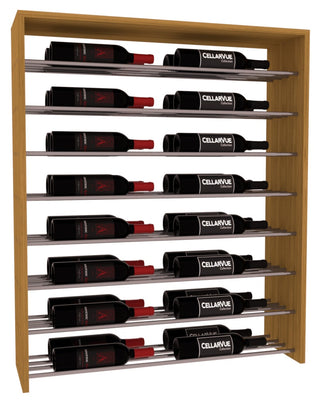 Elementcollection 35 Horizontal Double Deep Top Display Gunmetal Rail Oak Stained
