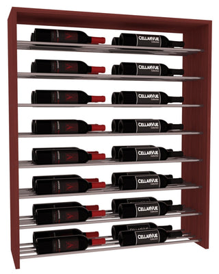 Elementcollection 35 Horizontal Double Deep Top Display Gunmetal Rail Cherry Stained