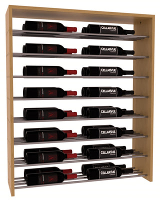 Elementcollection 35 Horizontal Double Deep Top Display Gunmetal Rail Oak Stained