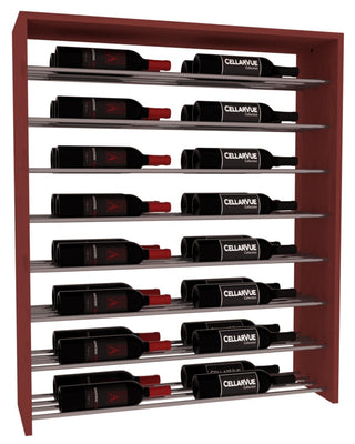 Elementcollection 35 Horizontal Double Deep Top Display Gunmetal Rail Cherry Stained