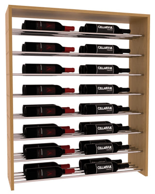Elementcollection 35 Horizontal Double Deep Top Wine Display Oak Stained
