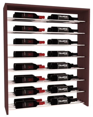 Elementcollection 35 Horizontal Double Deep Top Wine Display Walnut Stained
