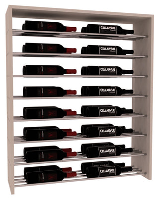 Elementcollection 35 Horizontal Double Deep Top Wine Display Greywash Stained