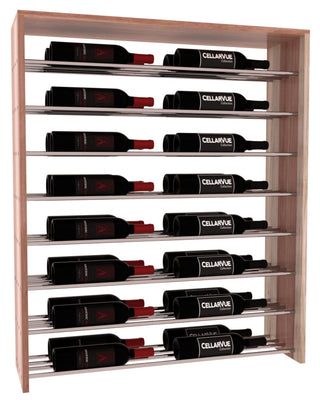 Elementcollection 35 Horizontal Double Deep Top Wine Display Oak Stained