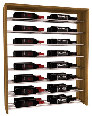 Elementcollection 35 Horizontal Double Deep Top Wine Display Oak Stained