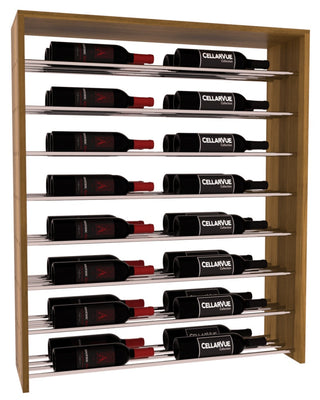Elementcollection 35 Horizontal Double Deep Top Wine Display Cherry Stained