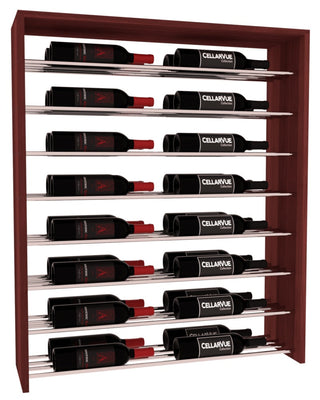 Elementcollection 35 Horizontal Double Deep Top Wine Display Cherry Stained
