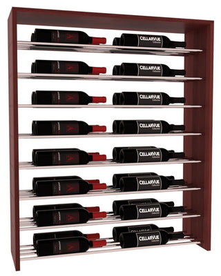 Elementcollection 35 Horizontal Double Deep Top Wine Display Walnut Stained