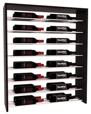 Elementcollection 35 Horizontal Double Deep Top Wine Display Greywash Stained