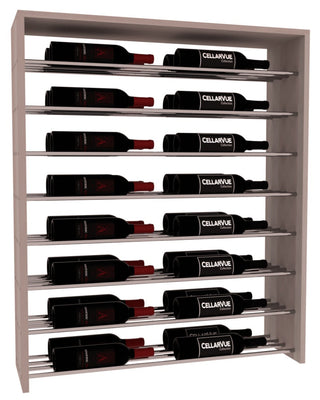 Elementcollection 35 Horizontal Double Deep Top Wine Display Greywash Stained