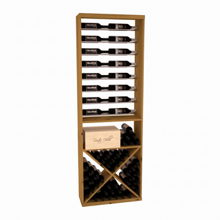 Elementcollection 26 Horizontal Wine Display X Bin Combo Oak Stained