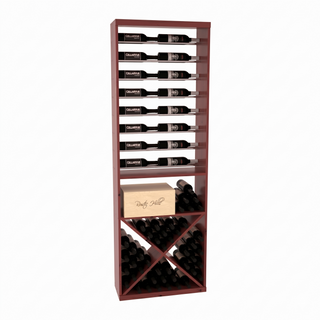 Elementcollection 26 Horizontal Wine Display X Bin Combo Cherry Stained