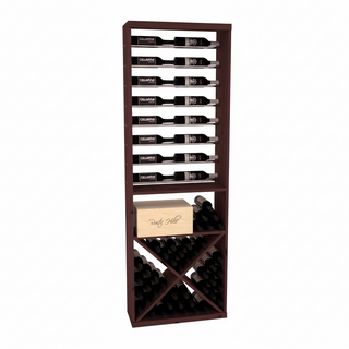 Elementcollection 26 Horizontal Display X Bin Combo Black Metal Rail Unstained Element Collection