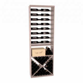 Elementcollection 26 Horizontal Wine Display X Bin Combo Greywash Stained