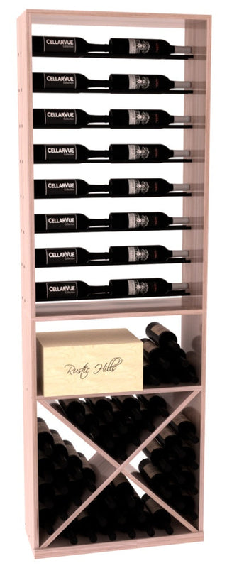 Elementcollection 26 Horizontal Display X Bin Combo Black Metal Rail Unstained