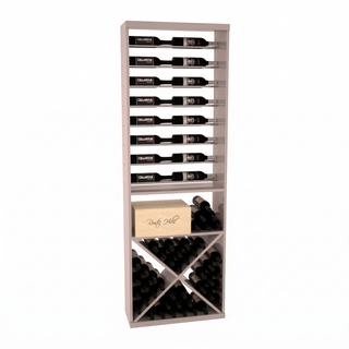 Elementcollection 26 Horizontal Wine Display X Bin Combo Greywash Stained