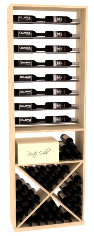 Elementcollection 26 Horizontal Display X Bin Combo Gunmetal Rail Unstained Element Collection