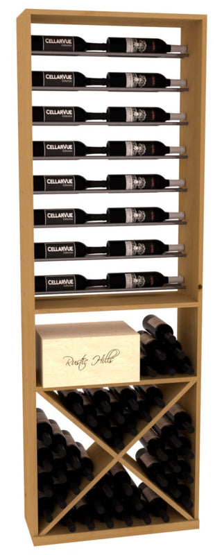 Elementcollection 26 Horizontal Display X Bin Combo Gunmetal Rail Oak Stained