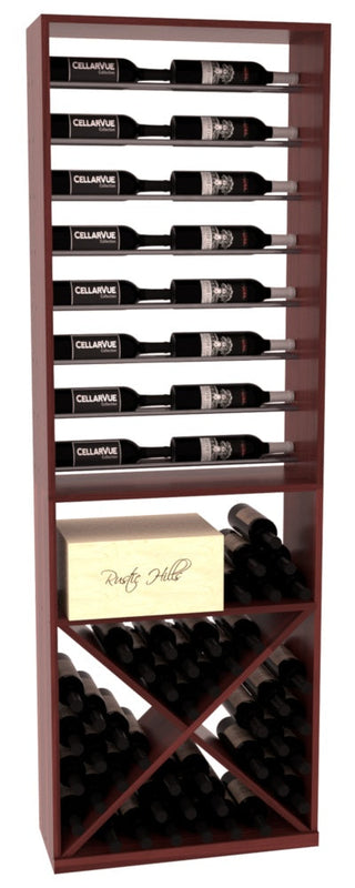 Elementcollection 26 Horizontal Display X Bin Combo Gunmetal Rail Oak Stained