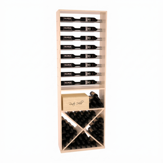 Elementcollection 26 Horizontal Wine Display X Bin Combo Unstained