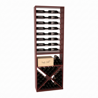 Elementcollection 26 Horizontal Wine Display X Bin Combo Cherry Stained