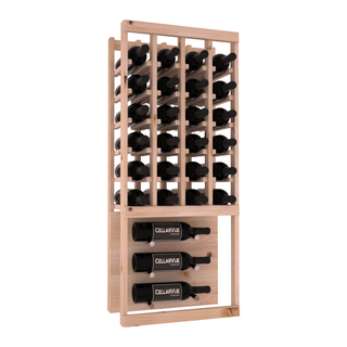 Elementcollection 17 5 Top Showcase Metal Wine Display Oak Stained
