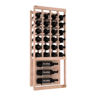 Elementcollection 17 5 Top Showcase Metal Wine Display Walnut Stained