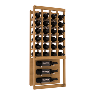 Elementcollection 17 5 Top Showcase Metal Wine Display Oak Stained